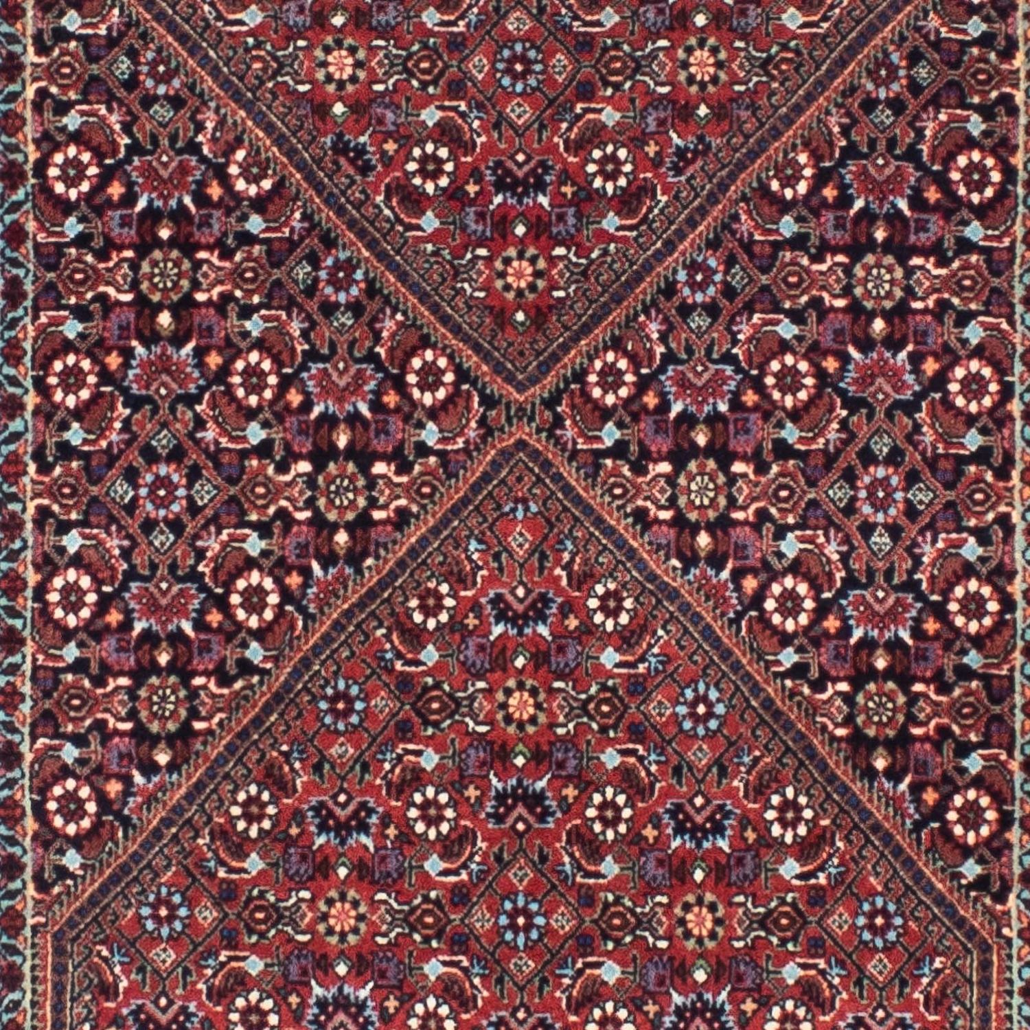 Loper Perzisch tapijt - Bijar - 296 x 82 cm - donkerblauw