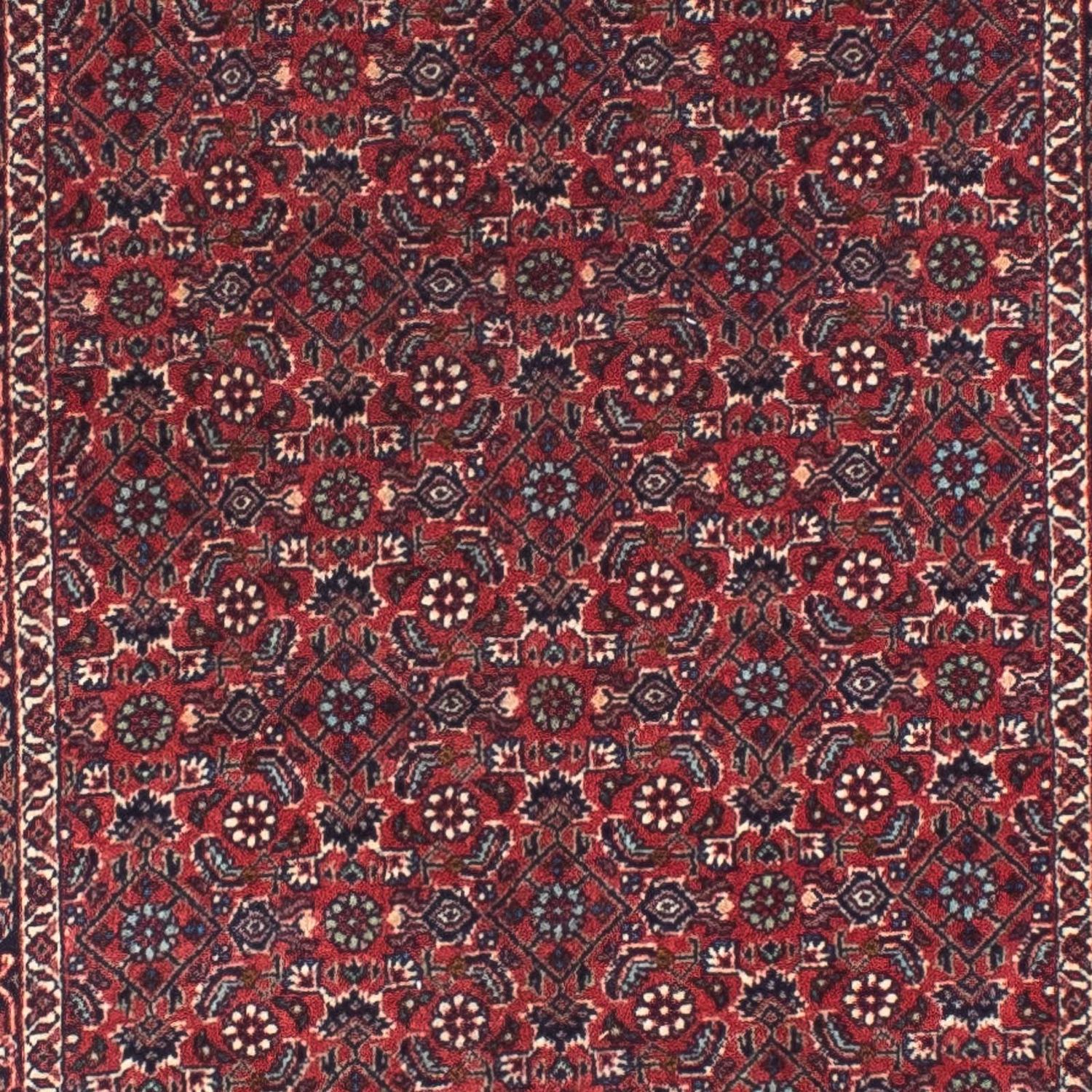 Biegacz Dywan perski - Bijar - 298 x 73 cm - czerwony