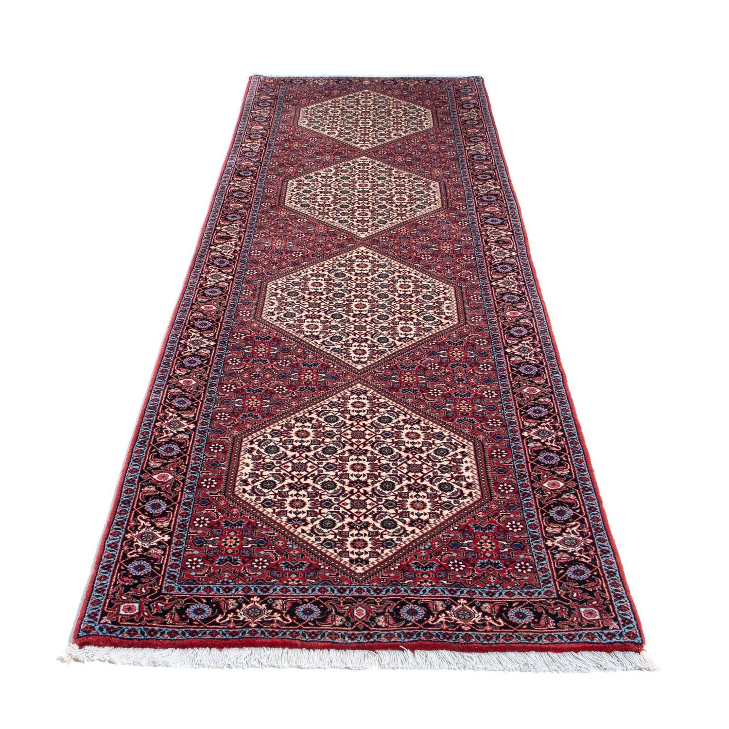 Runner Perser Rug - Bidjar - 295 x 85 cm - dark red