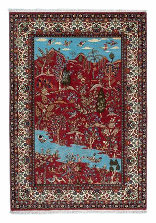 Perzisch tapijt - Ghom - 203 x 138 cm - rood