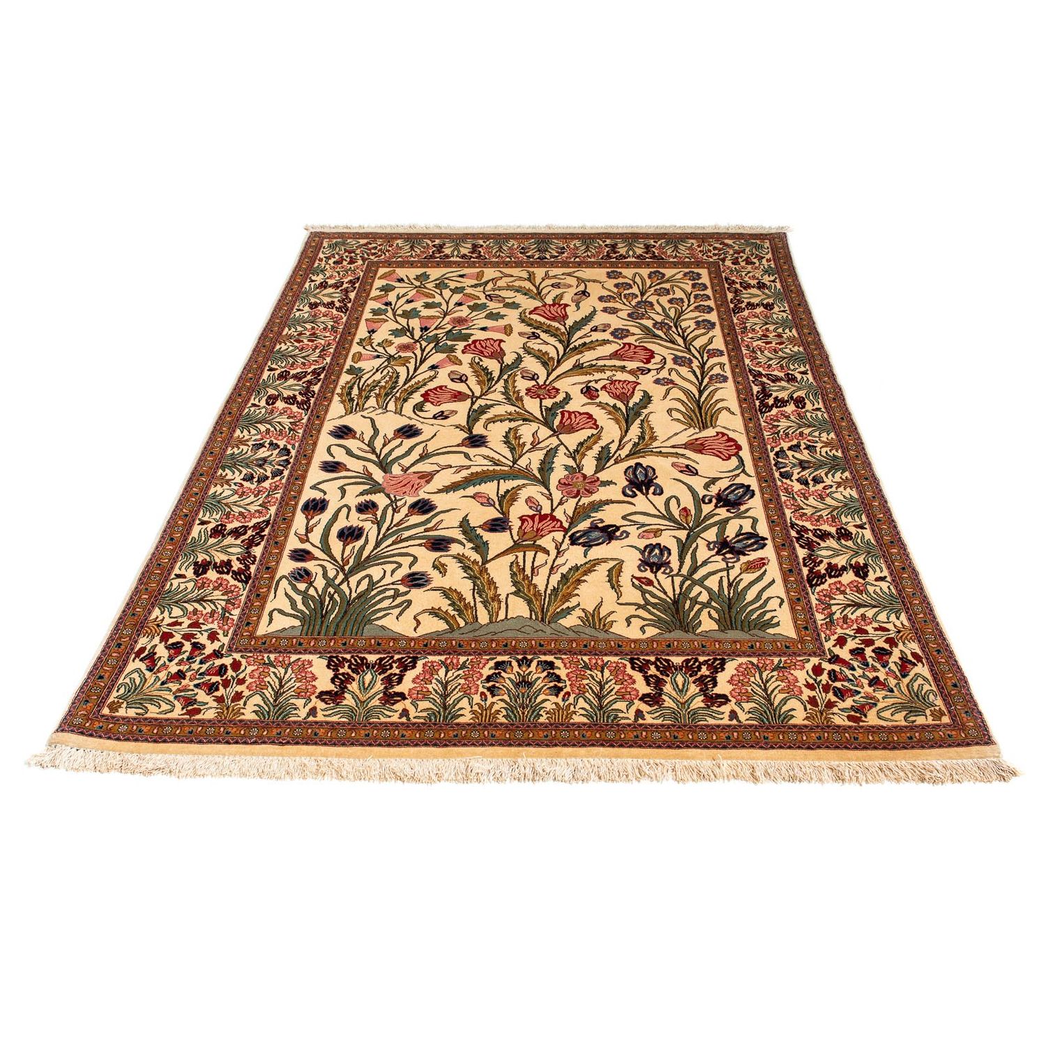 Perser Rug - Ghom - 195 x 122 cm - light brown