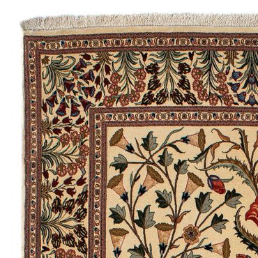 Tapis persan - Ghom - 209 x 136 cm - marron clair