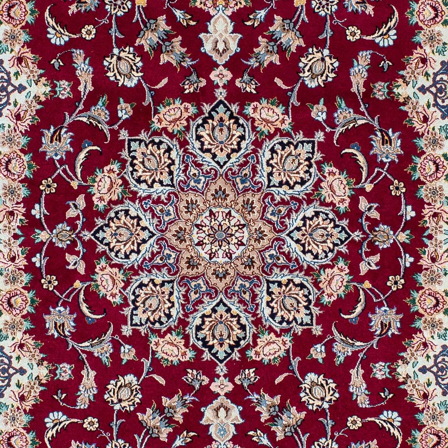 Dywan perski - Isfahan - Premium - 194 x 131 cm - czerwony