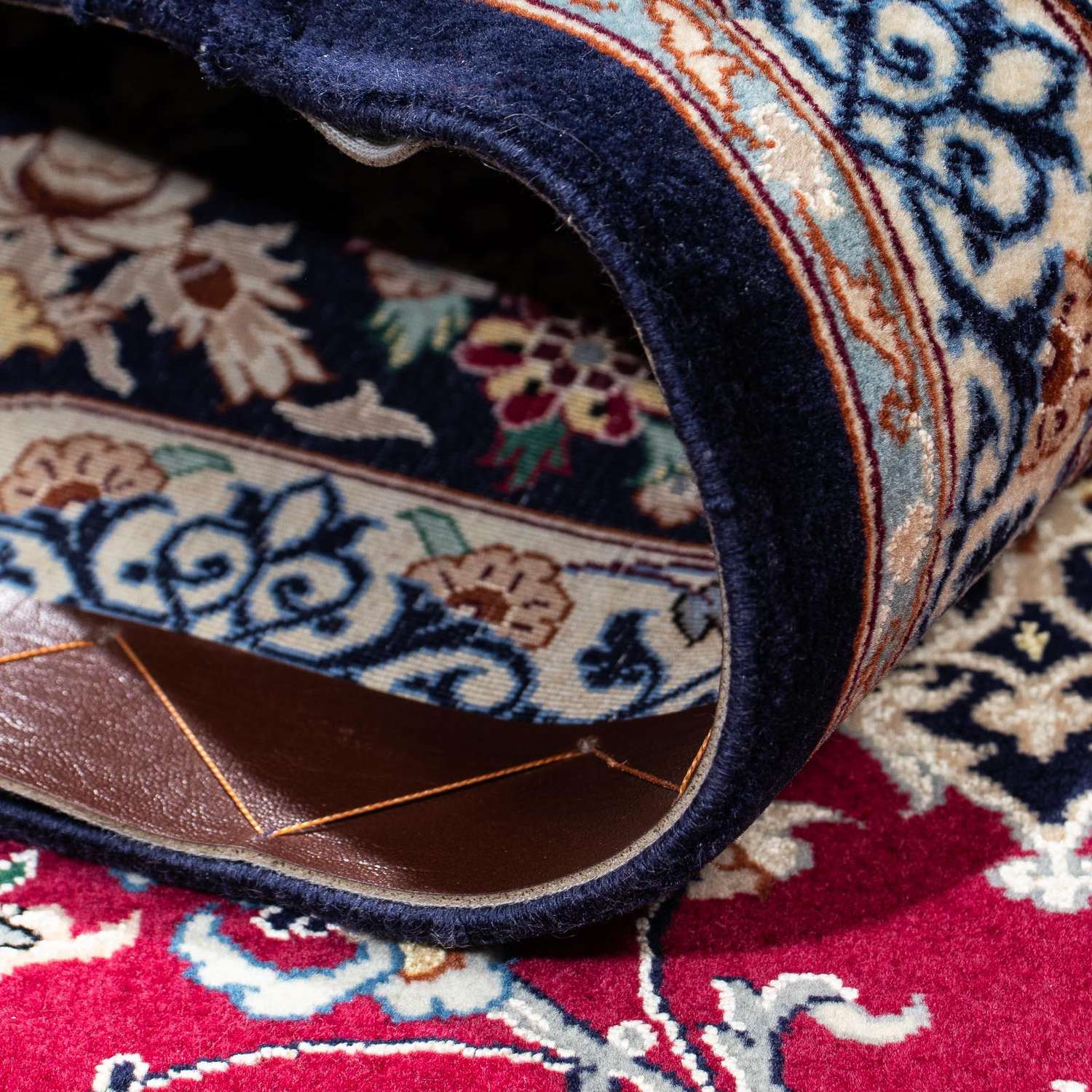Persisk tæppe - Isfahan - Premium - 194 x 131 cm - rød