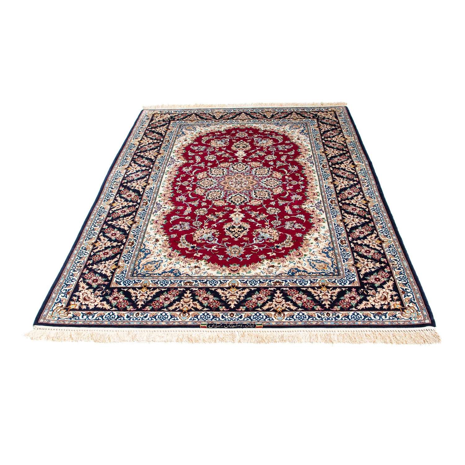Persisk matta - Isfahan - Premium - 194 x 131 cm - röd
