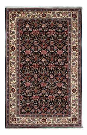 Tapis persan - Ghom - 210 x 132 cm - bleu foncé