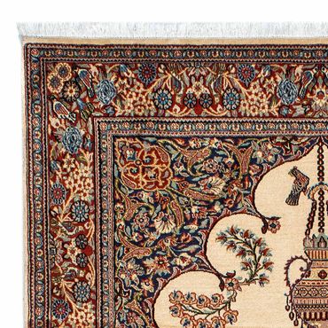 Alfombra persa - Ghom - 210 x 135 cm - beige