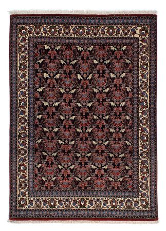 Tapis persan - Ghom - 186 x 141 cm - bleu foncé