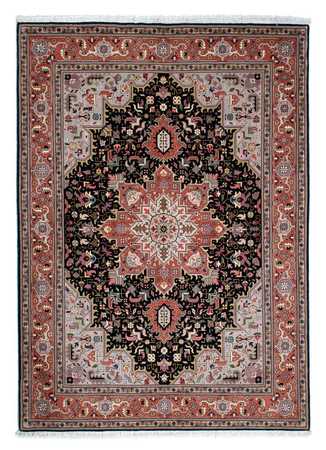 Perzisch tapijt - Tabriz - Royal - 212 x 152 cm - donkerblauw