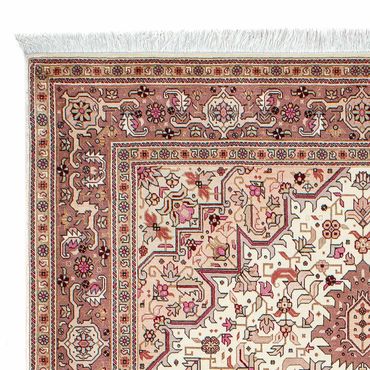 Tapis persan - Tabriz - Royal - 207 x 149 cm - beige