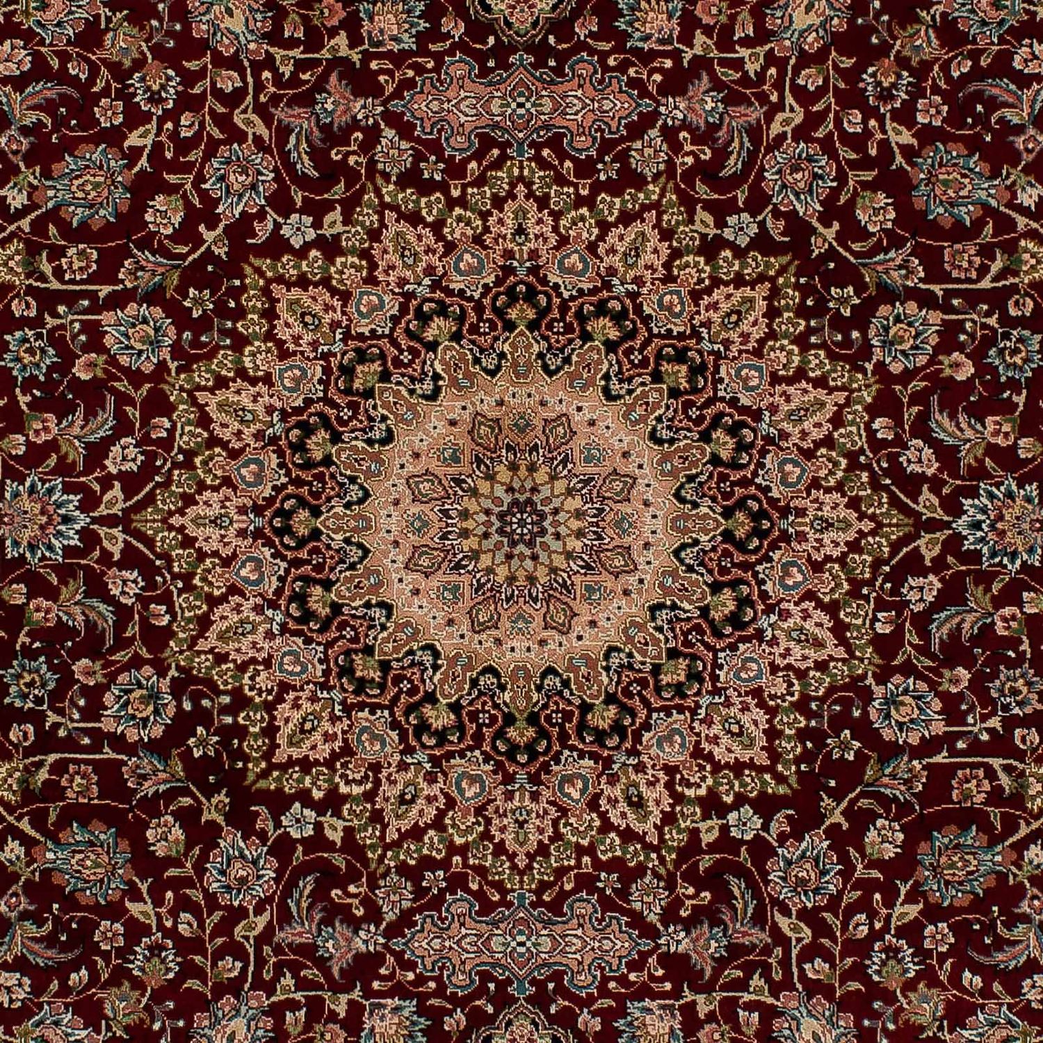 Alfombra de seda - Seda china - 183 x 122 cm - rojo oscuro