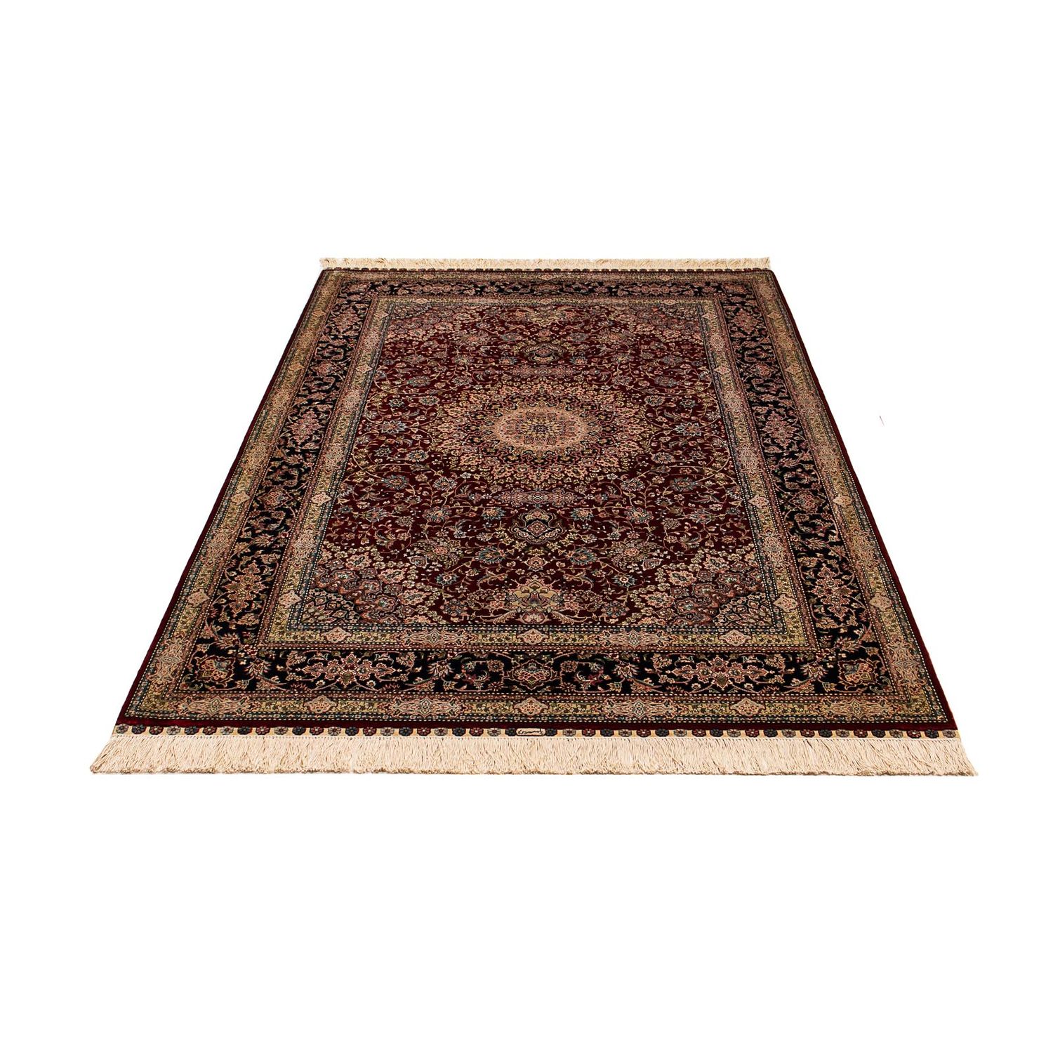 Tapis en soie - Soie chinoise - 183 x 122 cm - rouge foncé