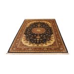 Tapis en soie - Ghom soie - Premium - 216 x 132 cm - bleu foncé