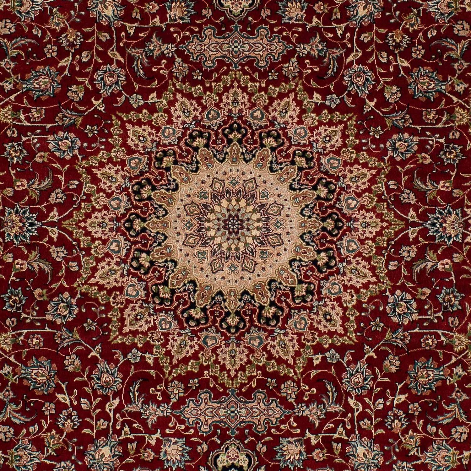 Alfombra de seda - Seda china - 183 x 122 cm - rojo oscuro