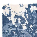 Viscose Rug square  - 70 x 70 cm - blue