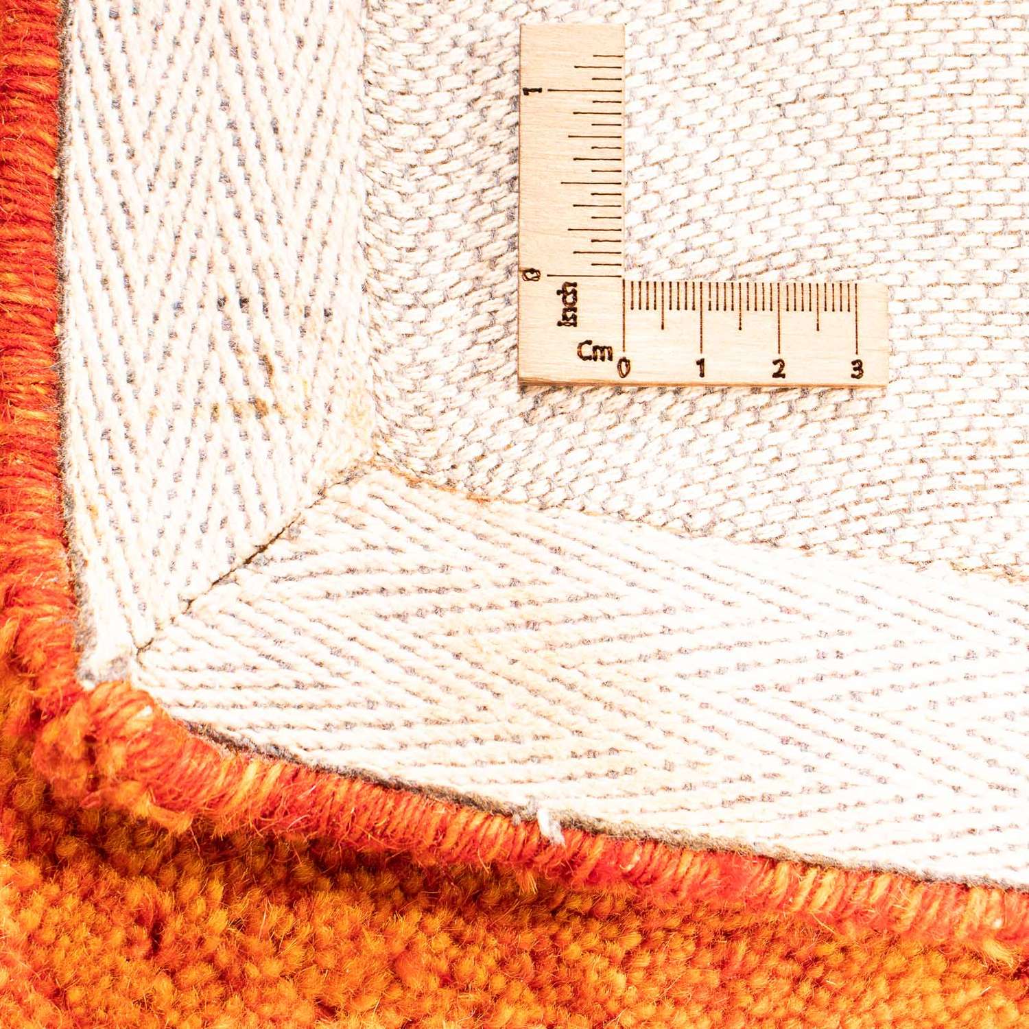 Vlněný koberec - 225 x 162 cm - oranžová