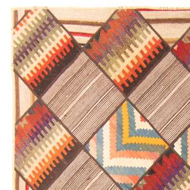 Patchwork Rug - 200 x 150 cm - multicolored