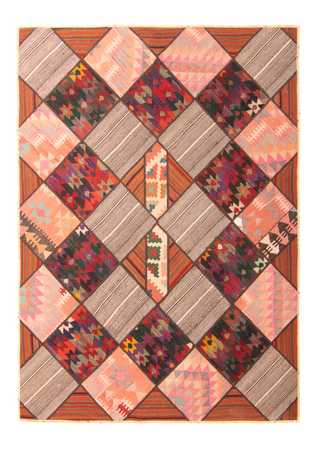 Tapete de trabalho em patchwork - 200 x 150 cm - multicolorido