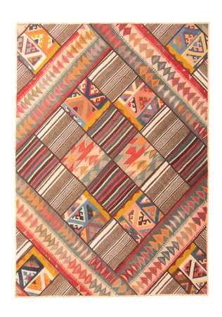 Alfombra de patchwork - 200 x 150 cm - multicolor