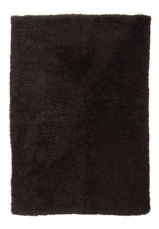 Alfombra de pelo largo - 216 x 150 cm - negro