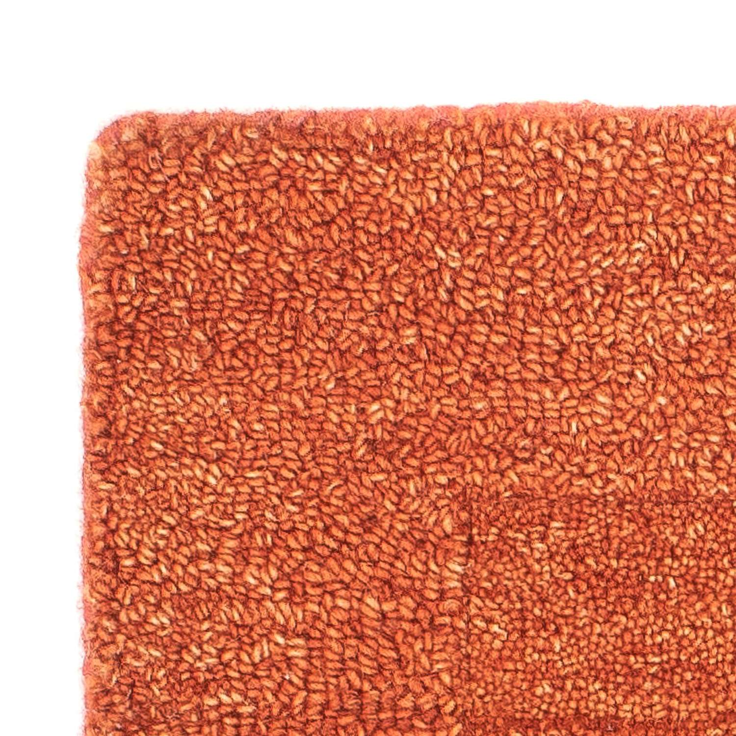 Tapis en laine carré  - 47 x 47 cm - orange