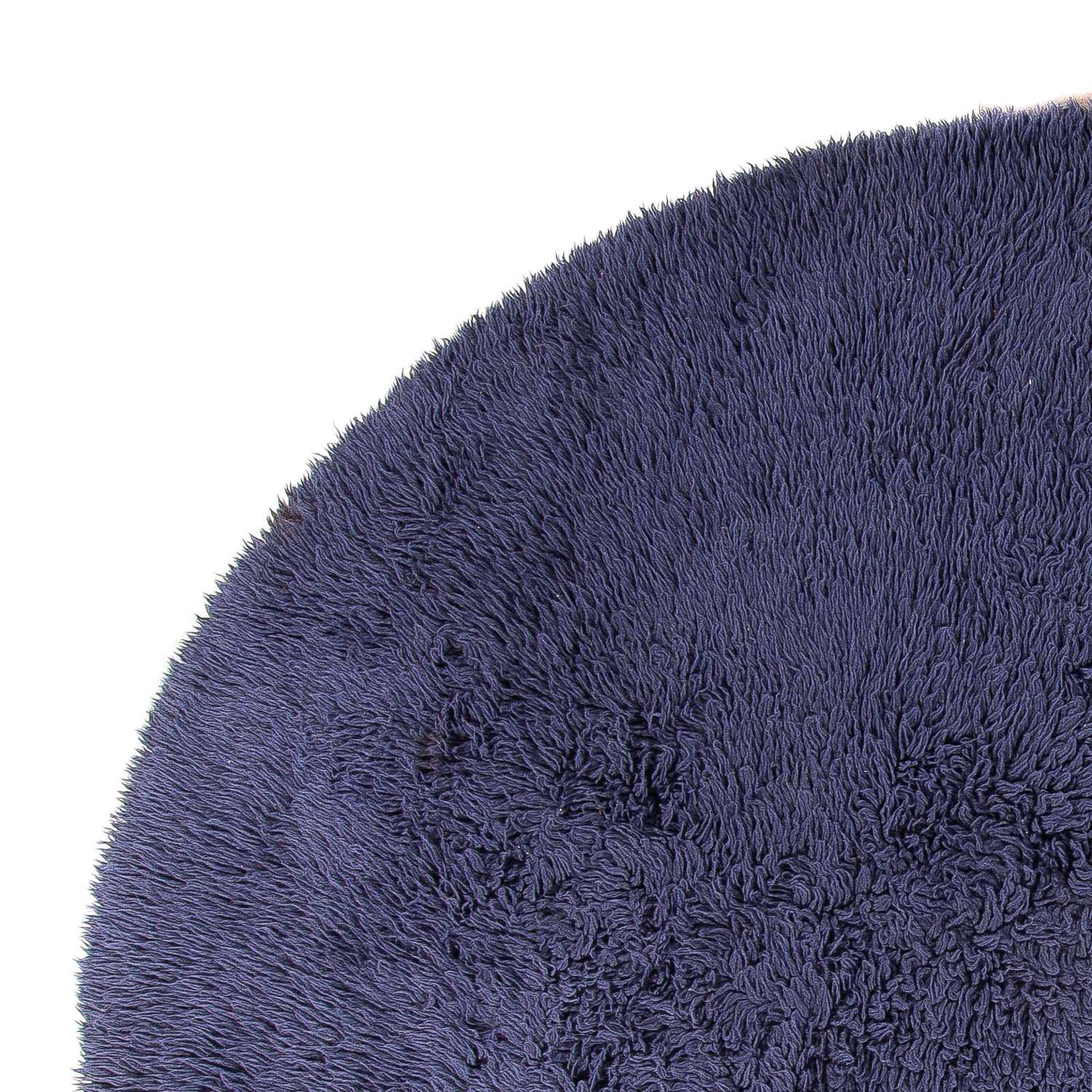 Hög luggmatta runt  - 261 x 261 cm - mörkblå