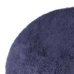 Hoogpolig tapijt rond  - 261 x 261 cm - donkerblauw