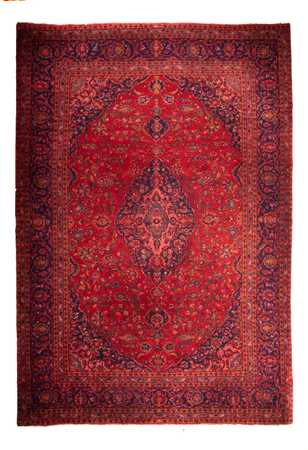 Alfombra persa - Keshan - 425 x 300 cm - rojo