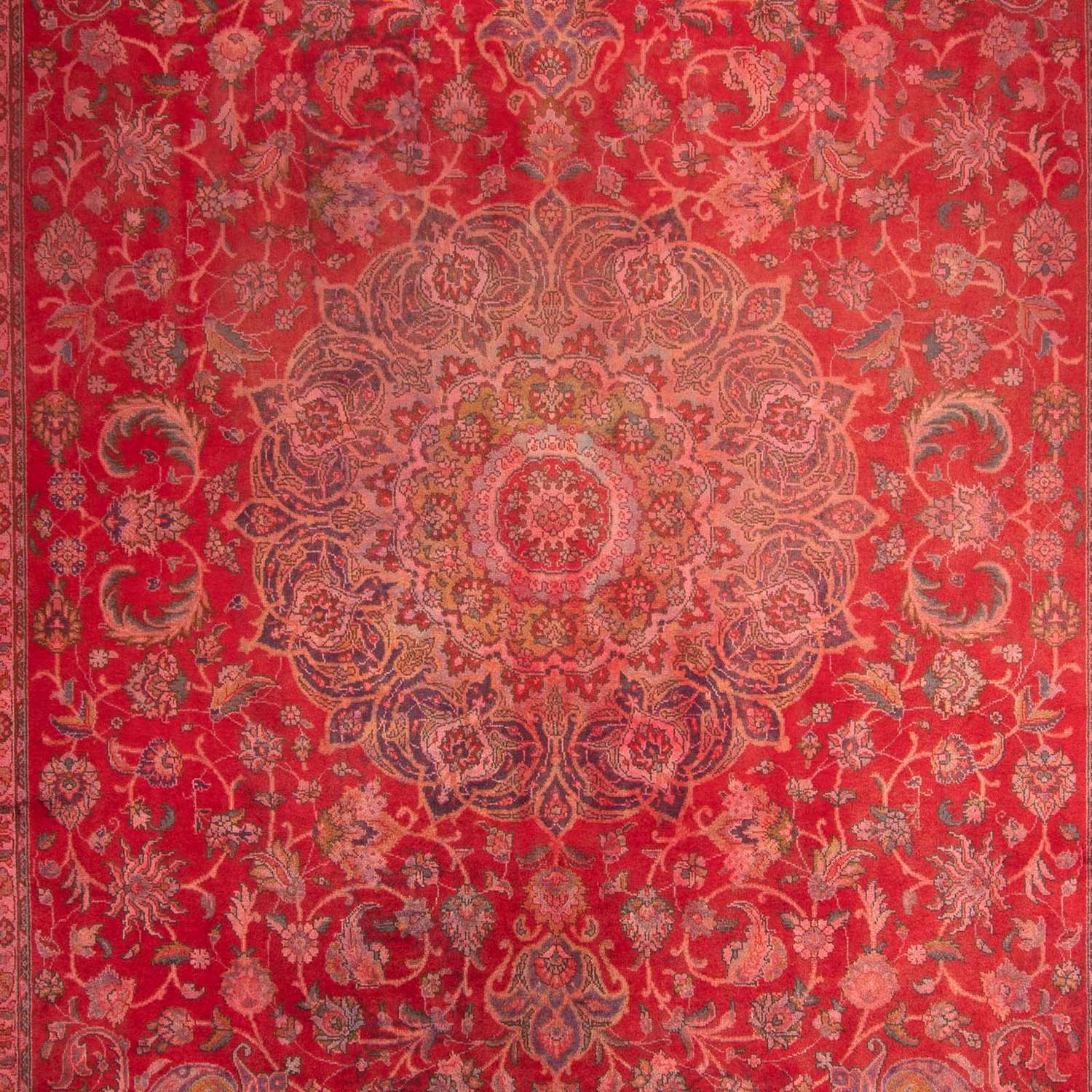 Tapete Persa - Clássico - 399 x 295 cm - vermelho escuro
