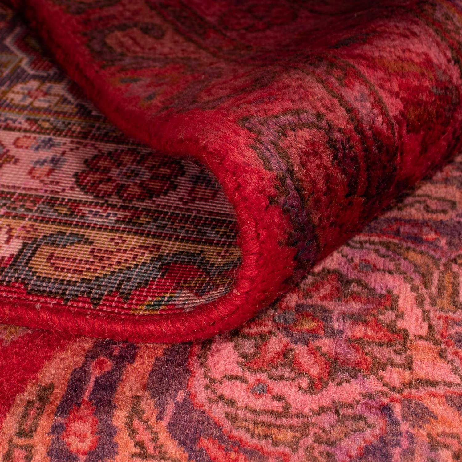 Persisk teppe - klassisk - 399 x 295 cm - mørk rød