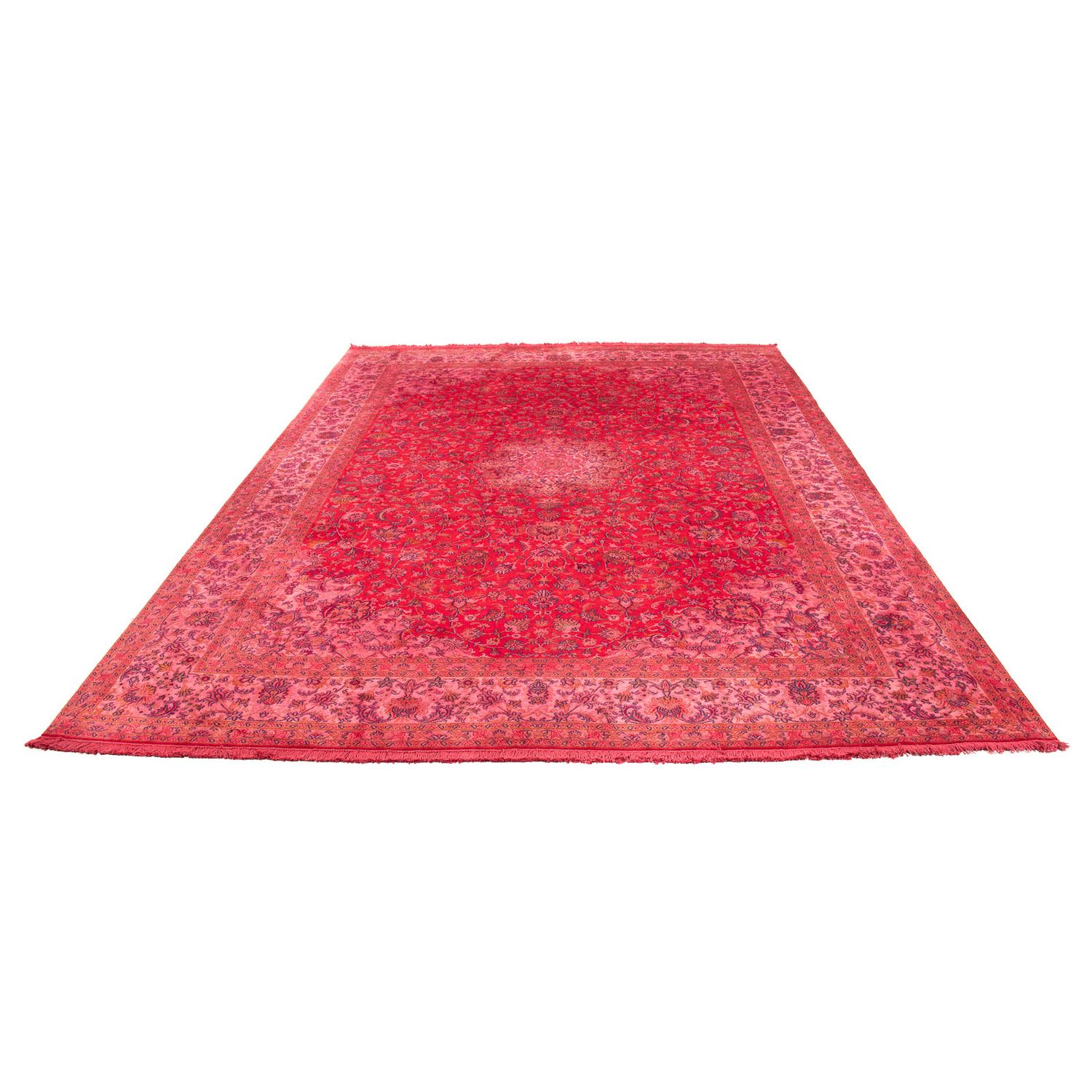 Tapis en soie - Soie du Cachemire - 330 x 234 cm - rouge