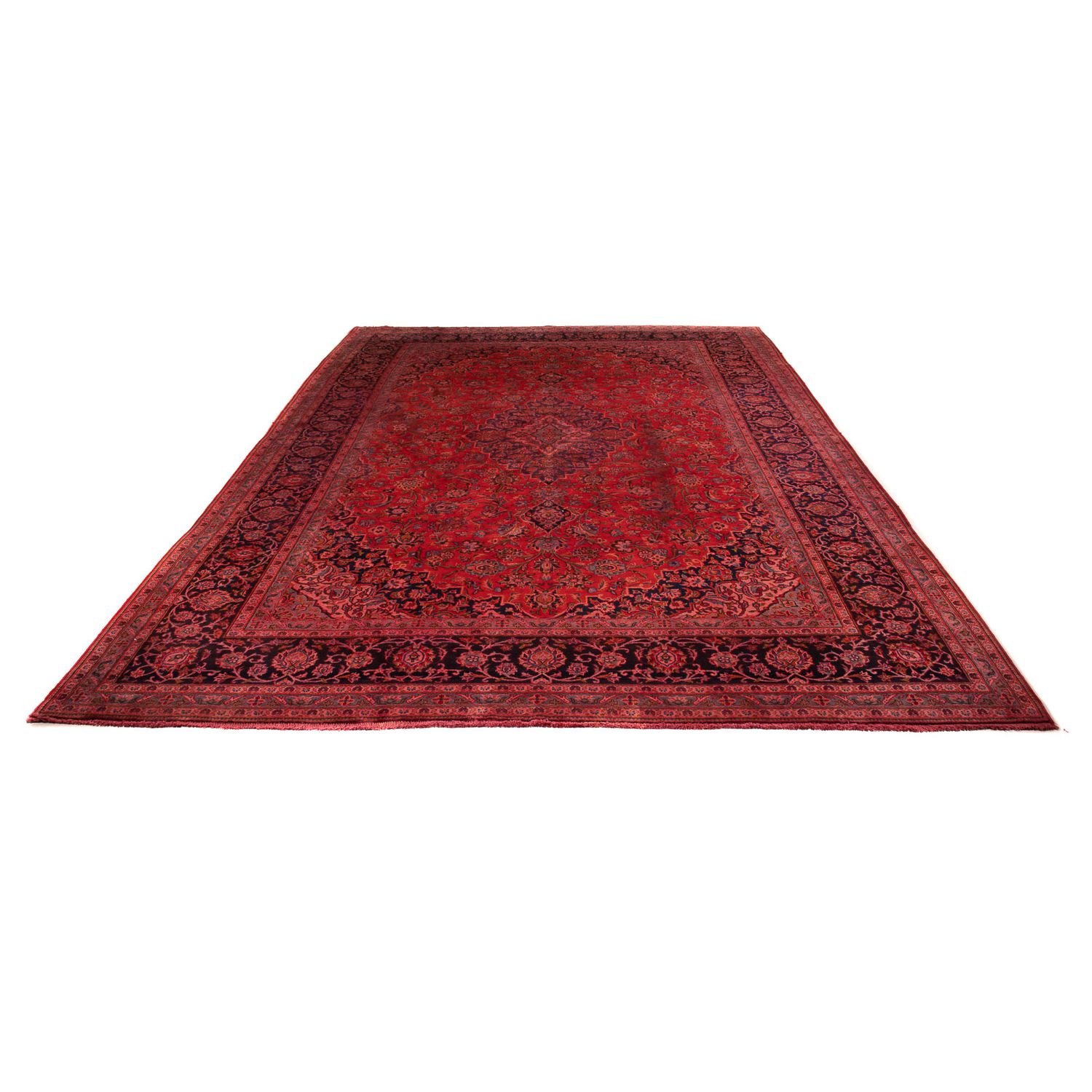 Tapis persan - Keshan - 390 x 250 cm - rouge clair