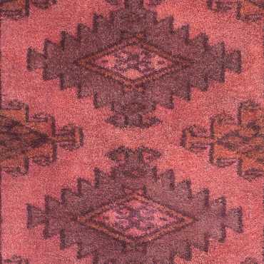 Tapis Turkaman - 95 x 66 cm - rouge clair