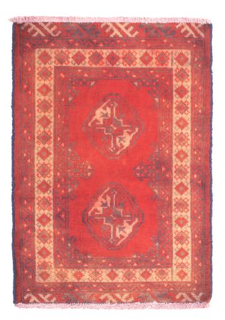 Alfombra Turkaman - 85 x 67 cm - rojo