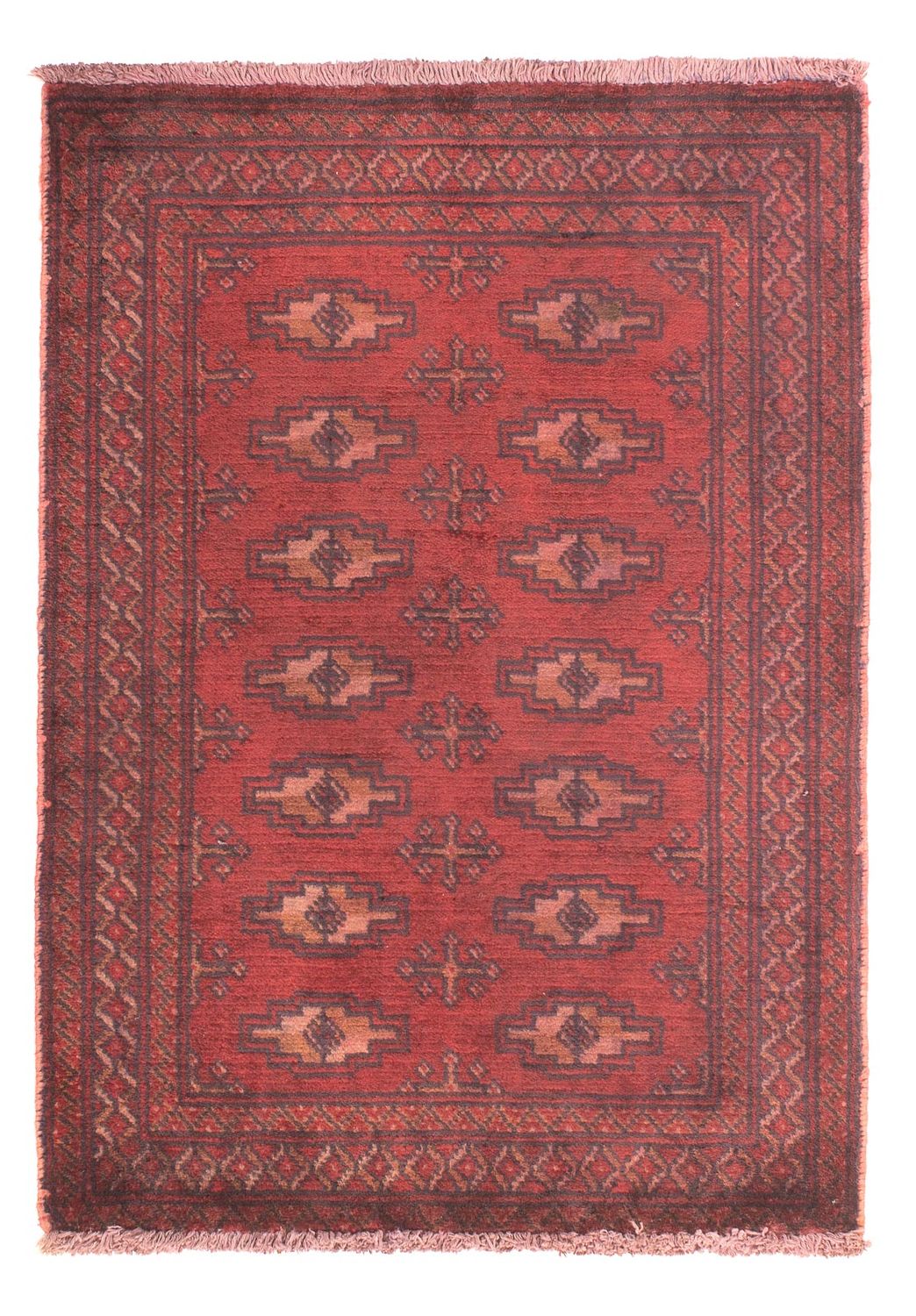 Alfombra Pakistani - 86 x 60 cm - rojo oscuro