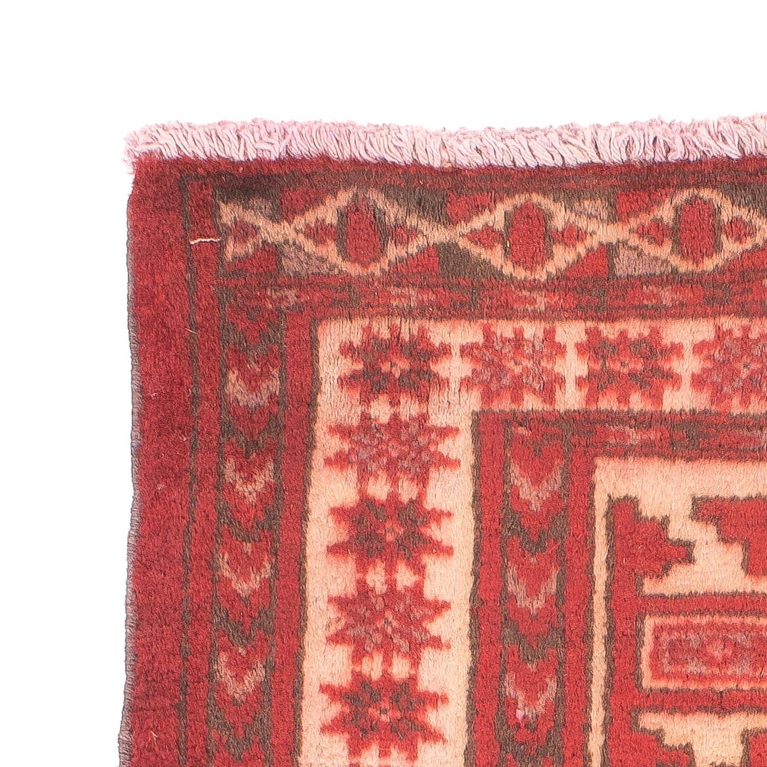 Turkaman Rug - 92 x 68 cm - light red