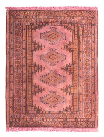 Turkaman tapijt - 86 x 68 cm - licht rood