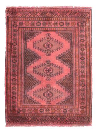 Alfombra Turkaman - 86 x 63 cm - rojo claro