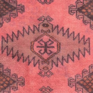 Tapis Turkaman - 86 x 63 cm - rouge clair