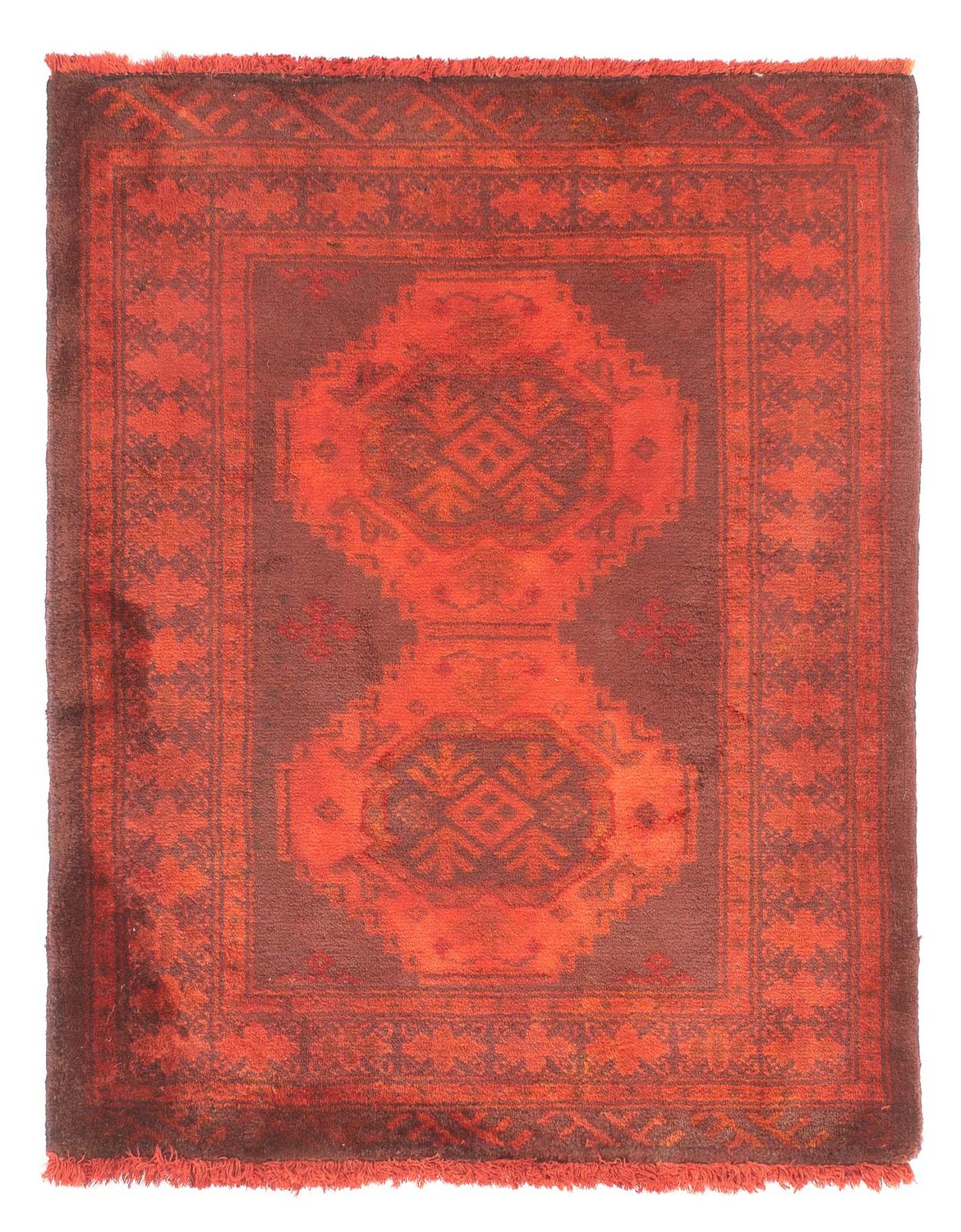 Turkaman Rug - 86 x 70 cm - rust