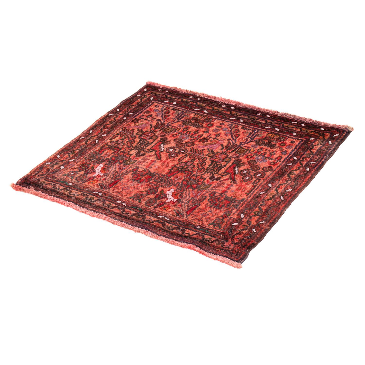 Tappeto Turkaman - 80 x 68 cm - rosso chiaro