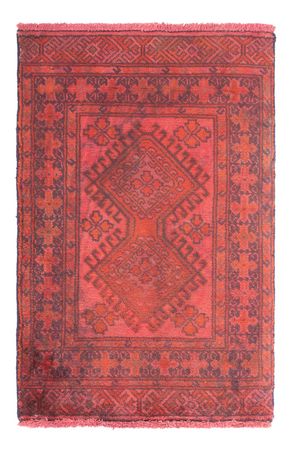 Turkaman tapijt - 88 x 57 cm - licht rood