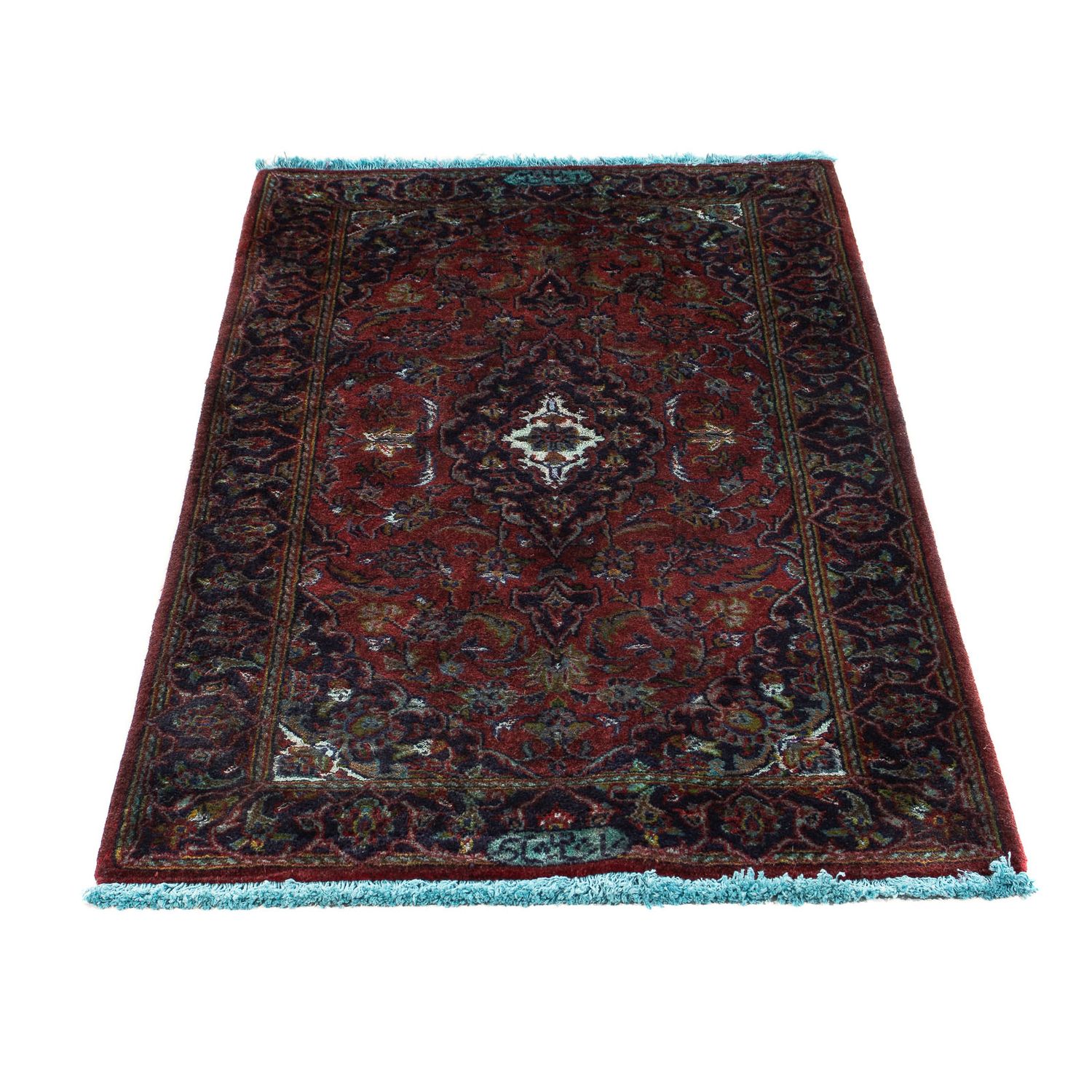 Tapis persan - Keshan - 128 x 70 cm - rouge foncé