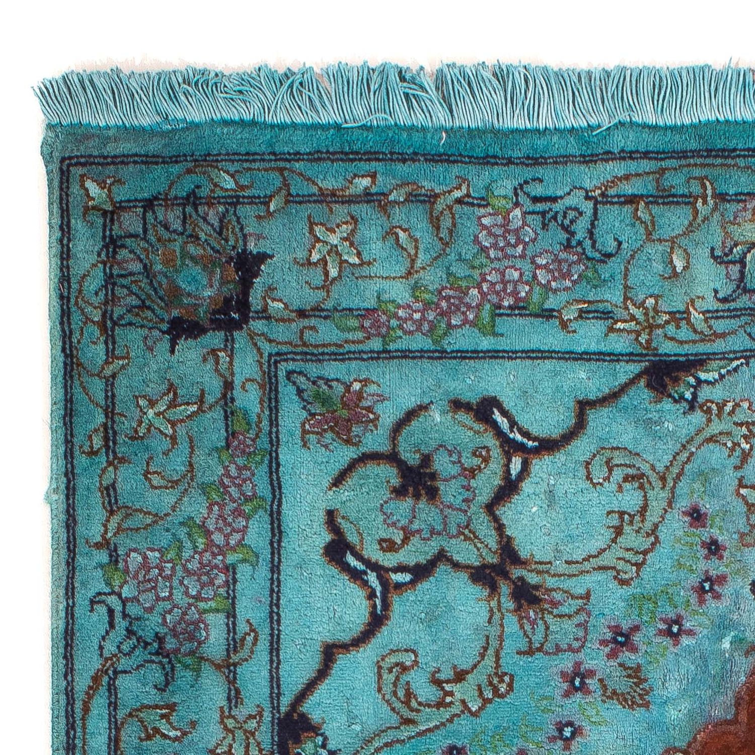 Perser Rug - Tabriz - Royal - 124 x 77 cm - turquoise