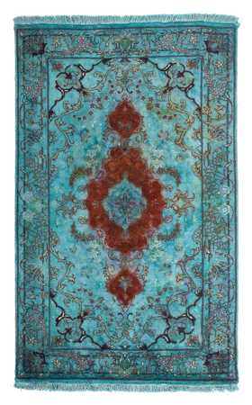 Perzisch tapijt - Tabriz - Royal - 124 x 77 cm - turkoois