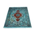 Tapis persan - Tabriz - Royal - 124 x 77 cm - turquoise