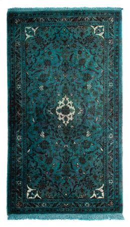 Tapis persan - Keshan - 127 x 70 cm - bleu