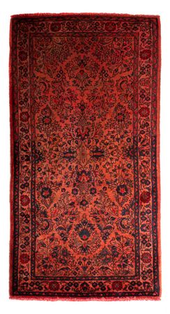 Tapis persan - Classique - 132 x 68 cm - rouge foncé