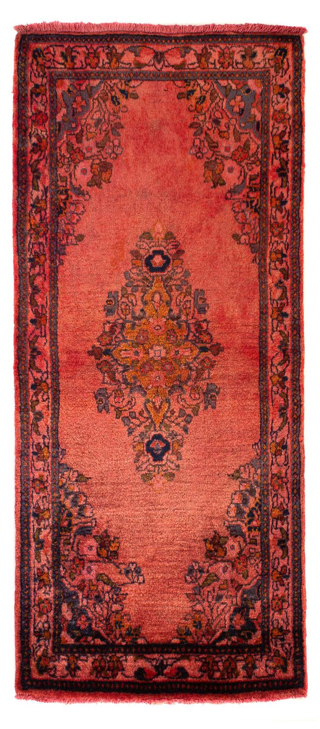 Tapis persan - Classique - 148 x 65 cm - rouge foncé