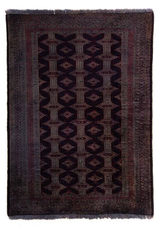 Alfombra Turkaman - 147 x 108 cm - marrón oscuro